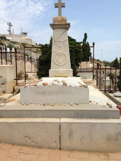 Paul Valeery's grave at the Cimetière Marin in Sète